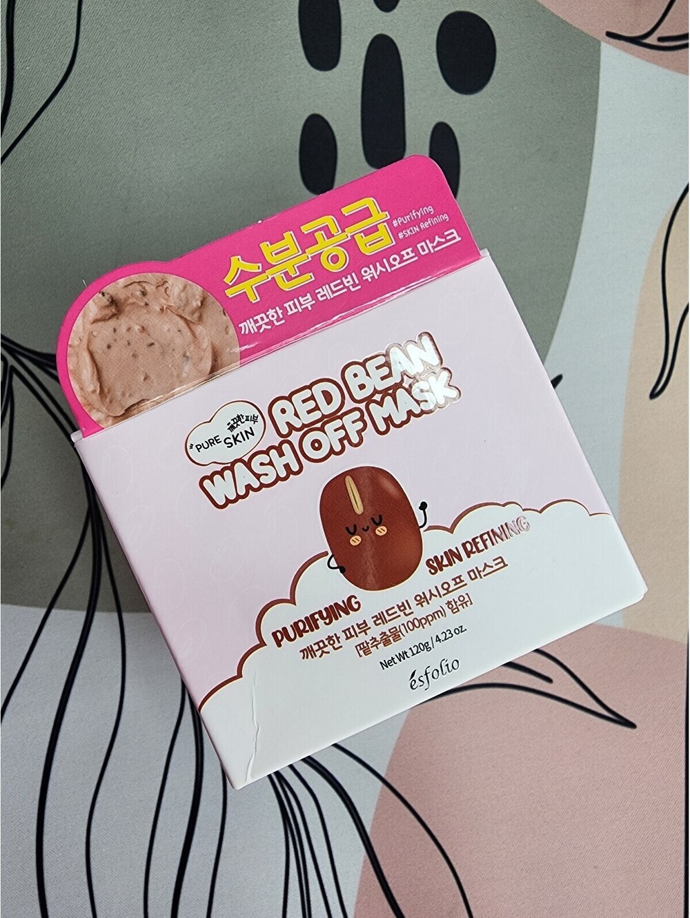 esfolio Pure Skin Red Bean Wash Off Mask 120g